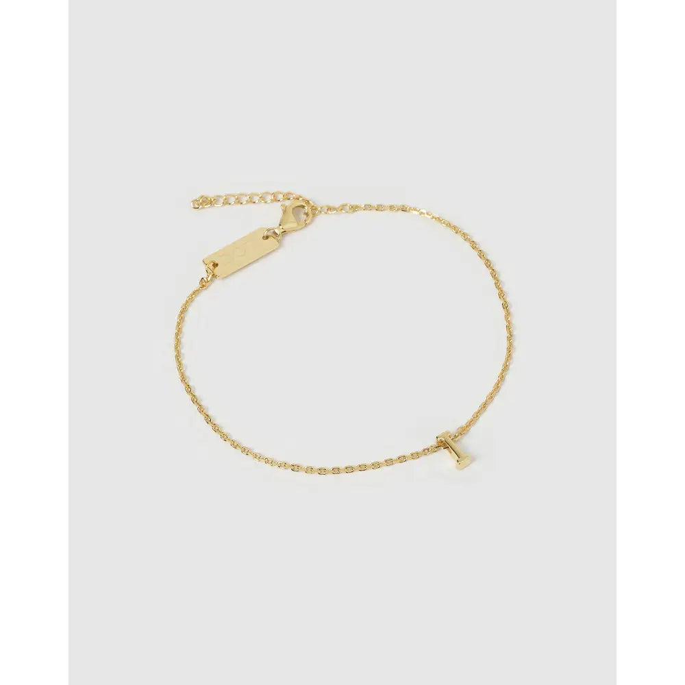 Say My Name Bracelet - Gold / I - Bracelets