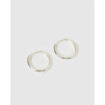 Scarlet Hoop Earrings - Silver - Earrings