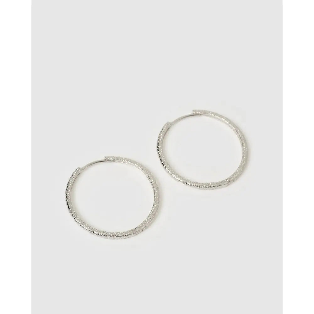 Sebastian Hoop Earrings - Silver - Earrings