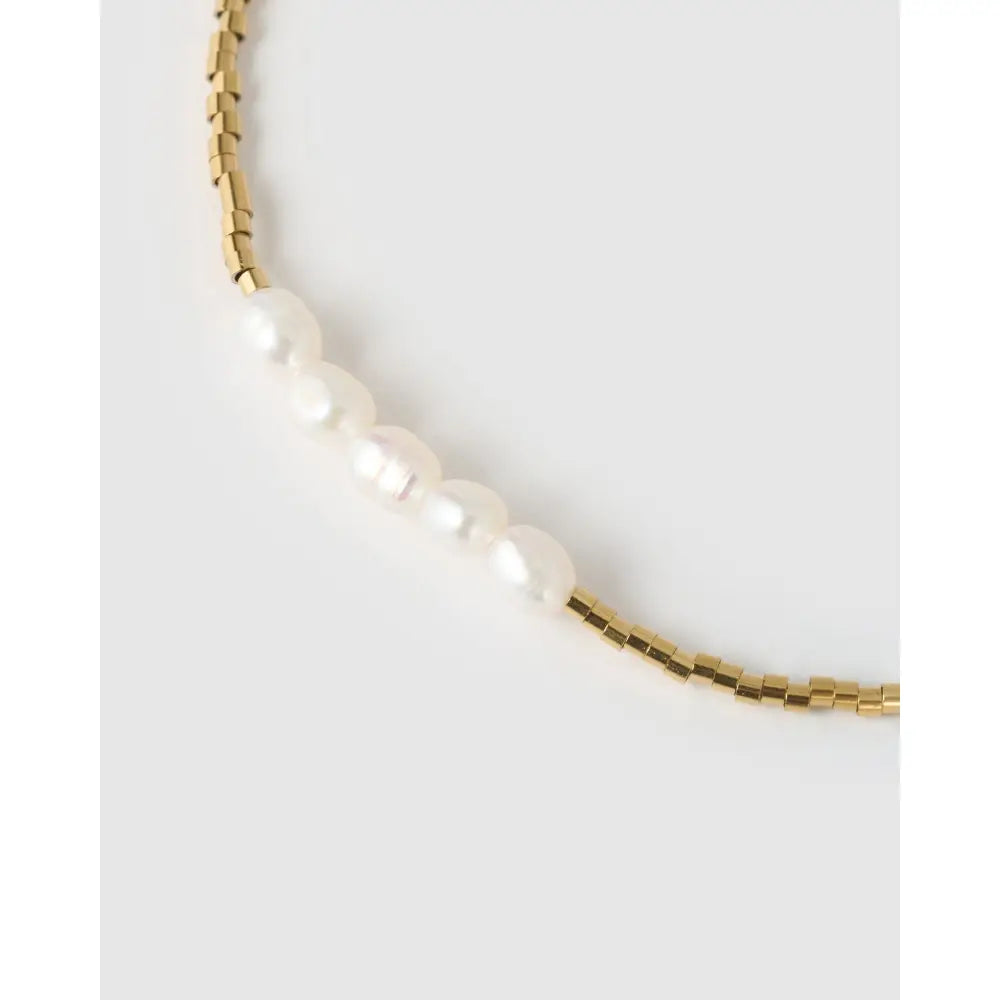 Seline Pearl Gold Bracelet - Bracelets