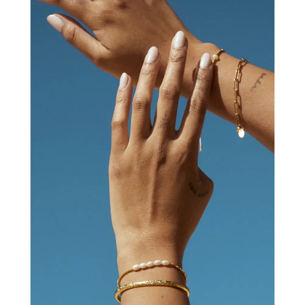 Seline Pearl Gold Bracelet - Bracelets