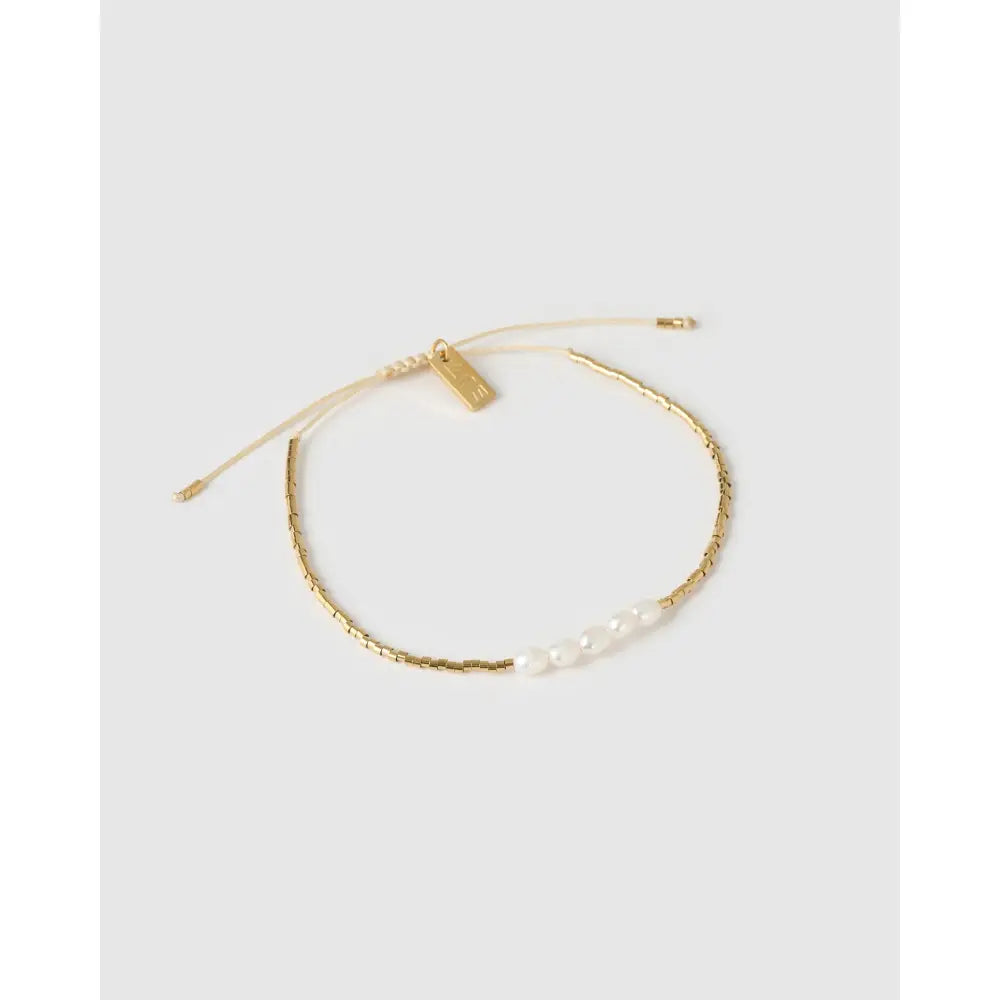 Seline Pearl Gold Bracelet - Bracelets