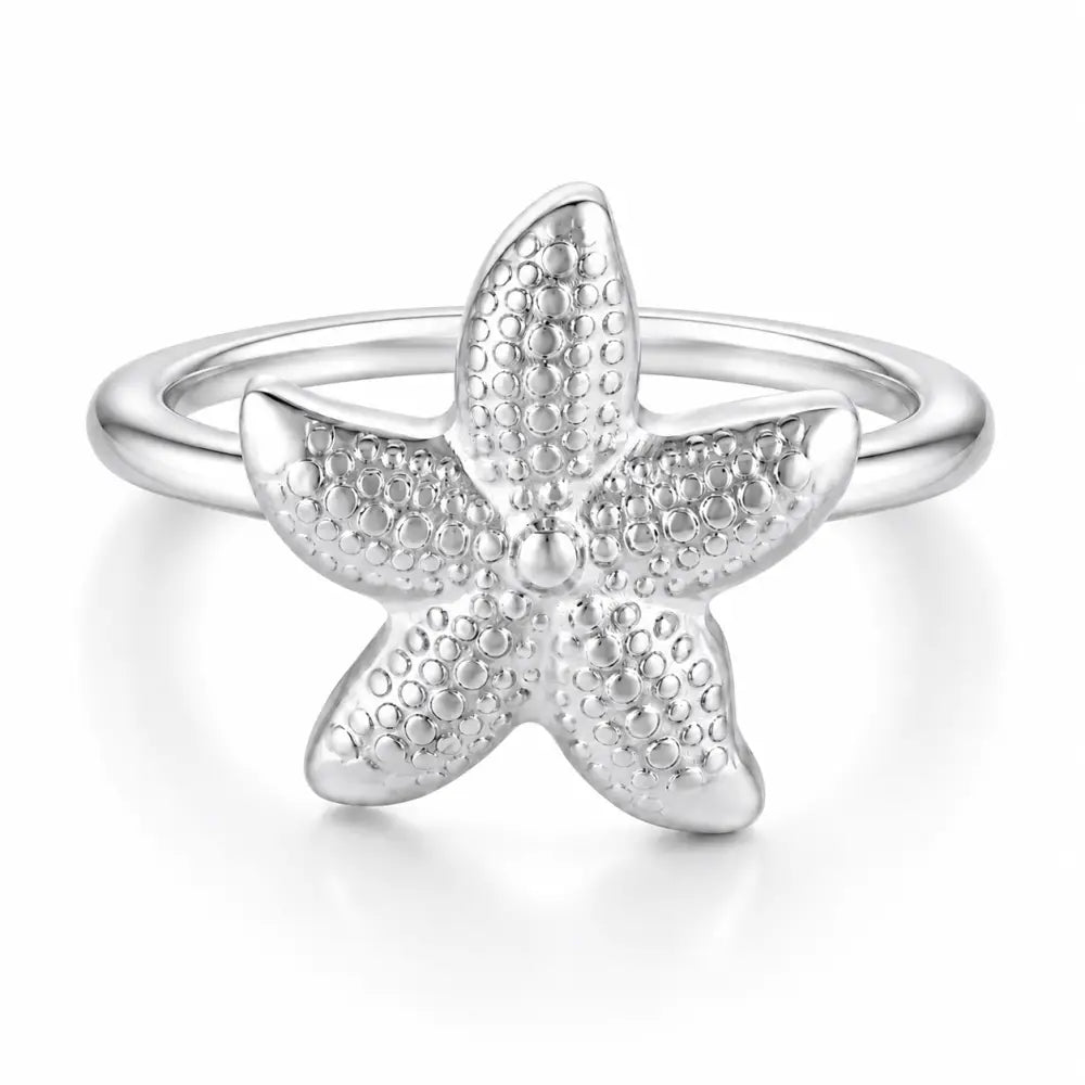 Sephira Starfish Ring - Silver / 6 - Rings