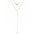 Serendipity Layered Lariat Necklace - Gold - Necklaces