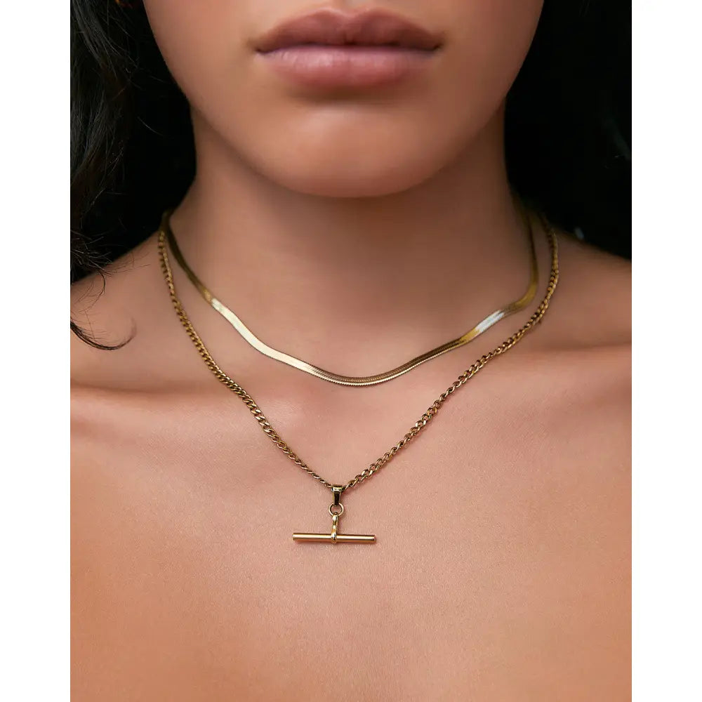 Shayla Gold Necklace - Necklaces