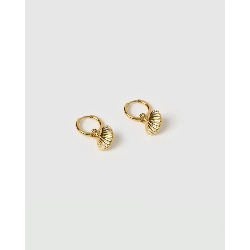 Shelli Gold Hoop Huggies - Earrings