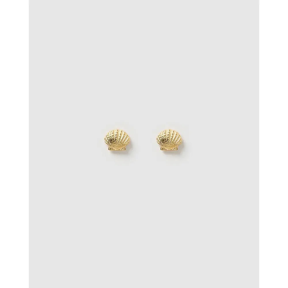 Shelli Gold Stud Earrings - Earrings