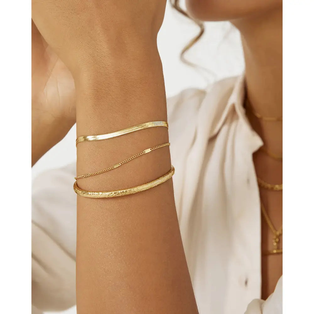 Shiloh Bracelet Stack Gold - Bracelets