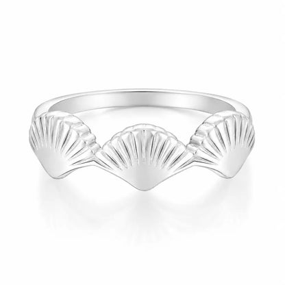 Shore Shell Ring - Silver / 6 - Rings
