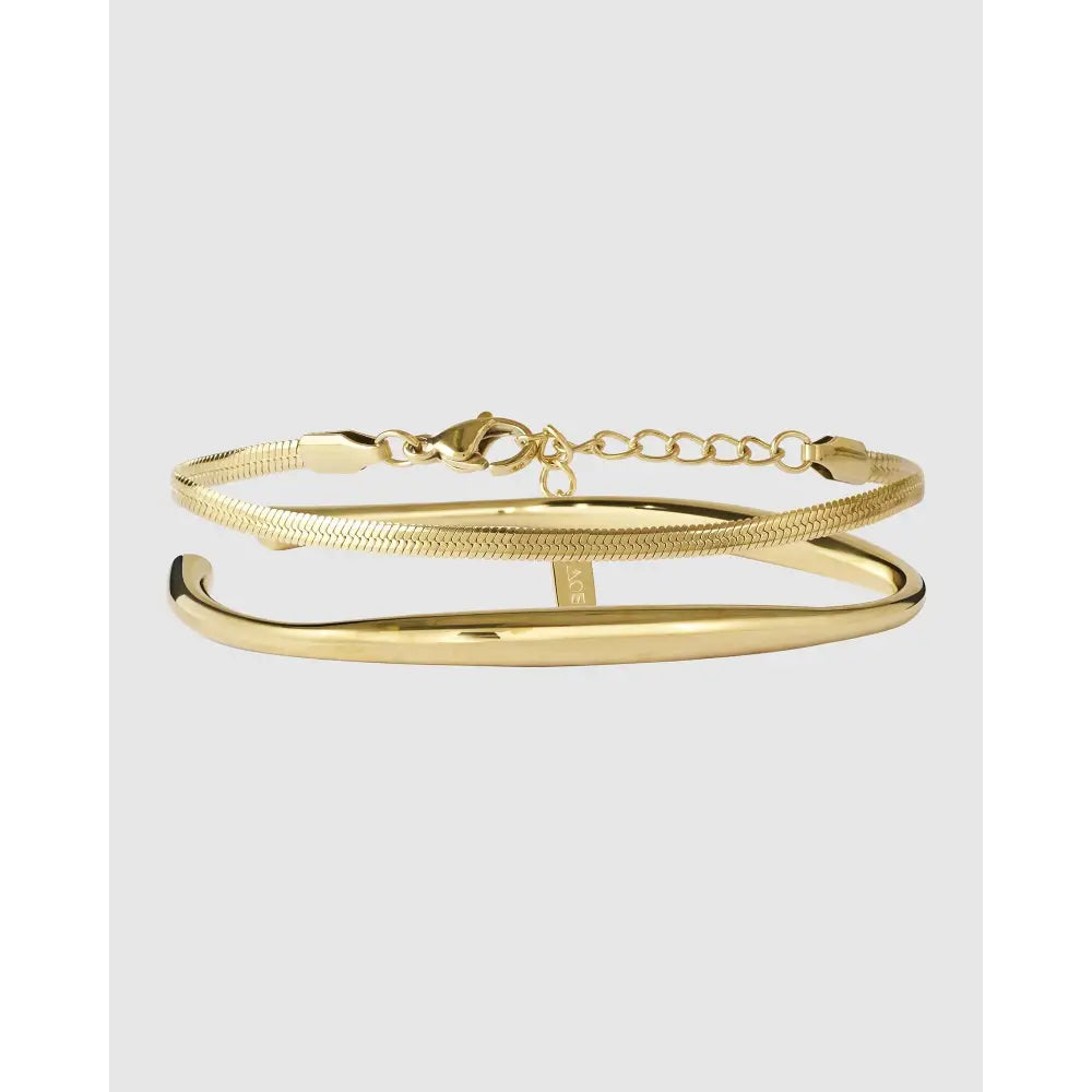 Signature Bracelet Stack - Gold - Bracelets