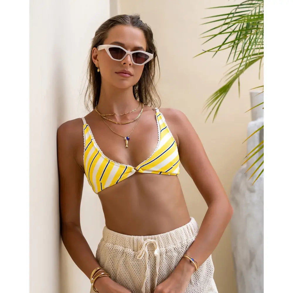Sirena Charm Gold Necklace - Necklaces