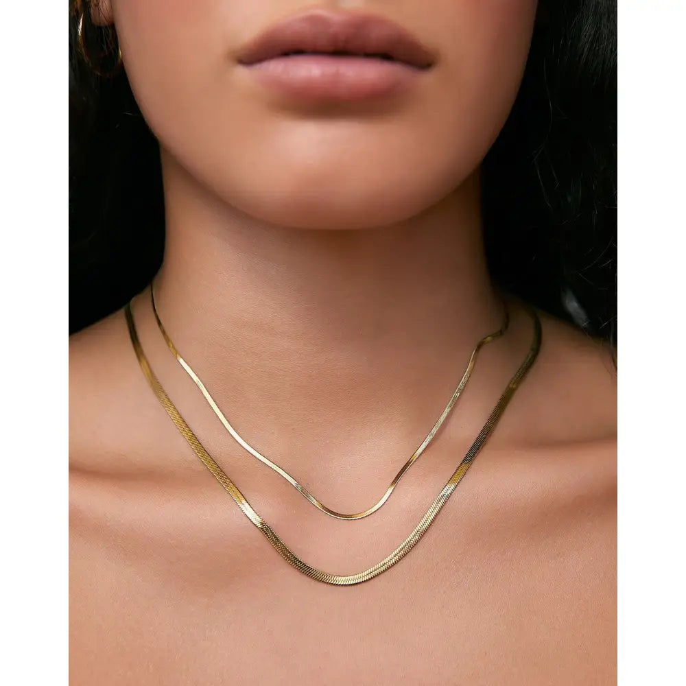 Snake Necklace Stack - Necklaces