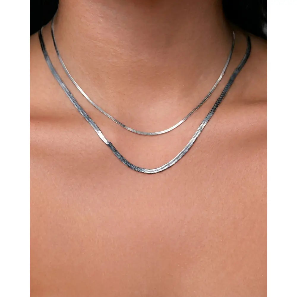 Snake Necklace Stack - Necklaces