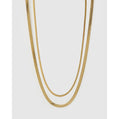 Snake Necklace Stack - Gold - Necklaces