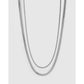Snake Necklace Stack - Silver - Necklaces