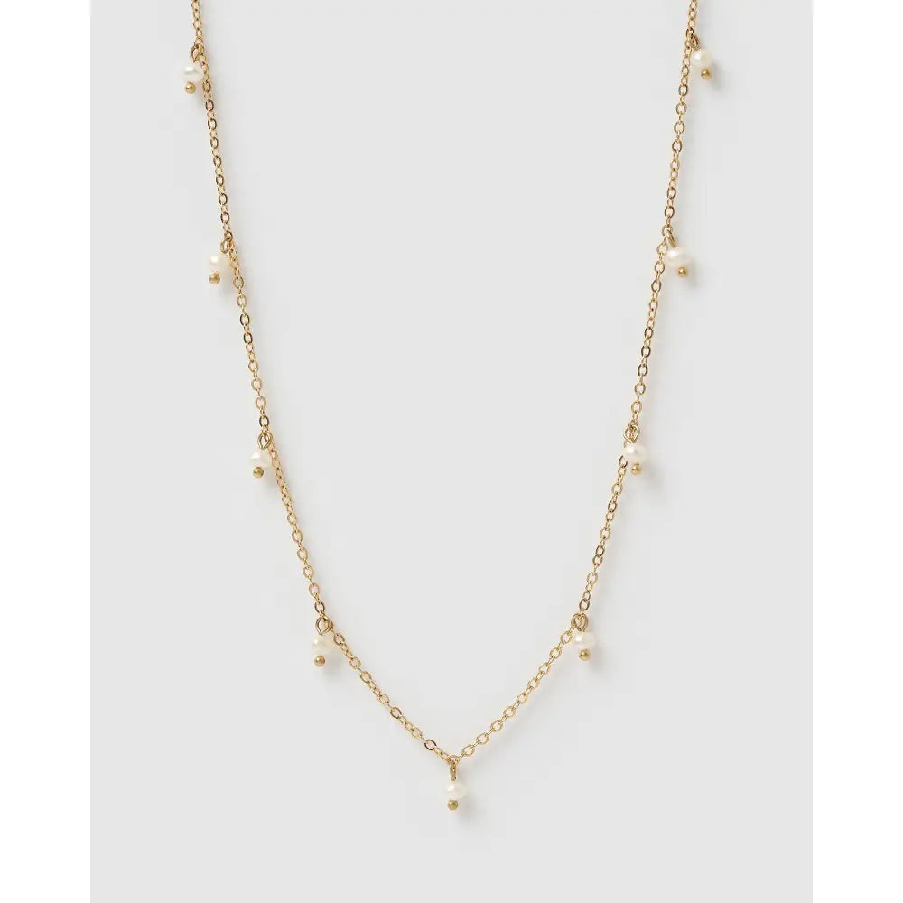 Sofia Pearl Gold Necklace - Necklaces