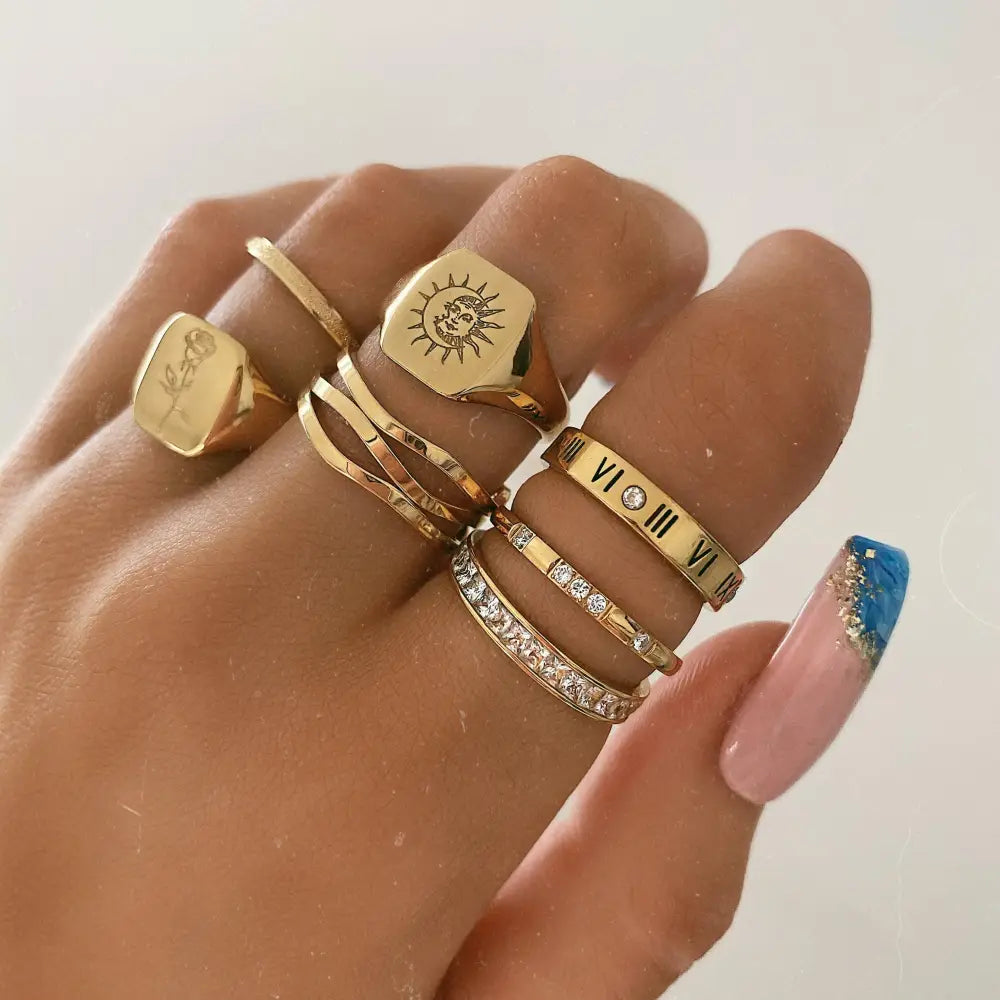 Solar System Signet Ring - Rings