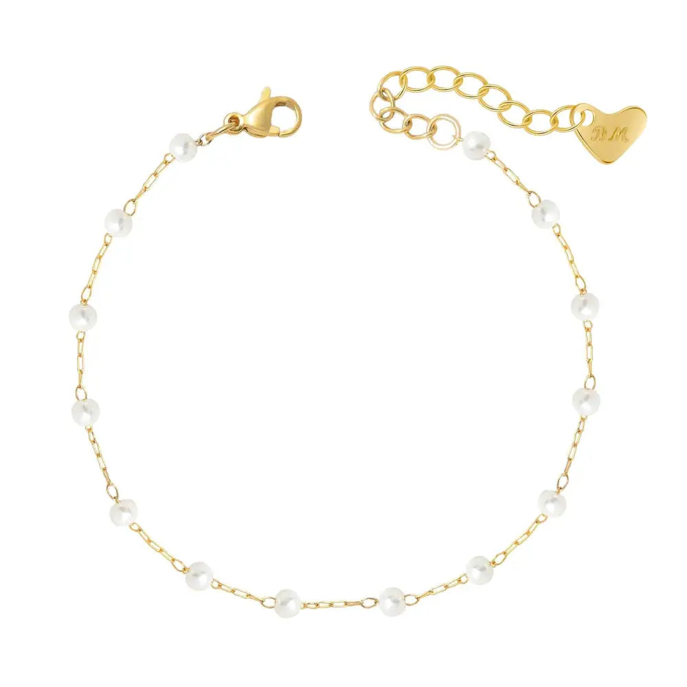 Spencer Pearl Bracelet - Gold / Small - Bracelets