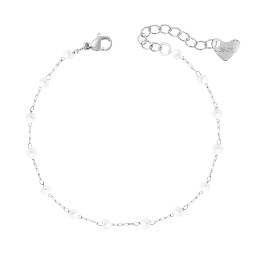 Spencer Pearl Bracelet - Silver / Small - Bracelets