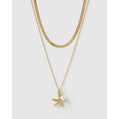 Star Girl Gold Pearl Necklace Stack - Necklaces