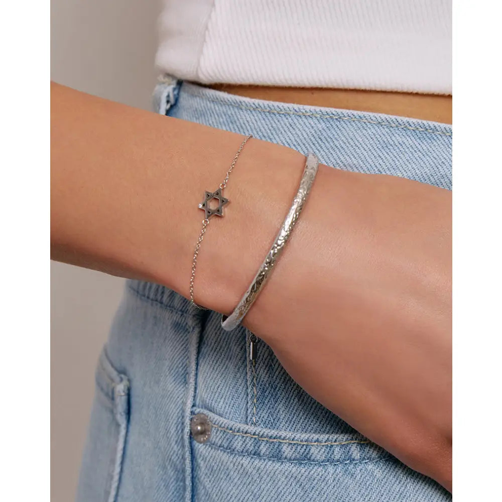 Star Of David Charm Bracelet - Bracelets