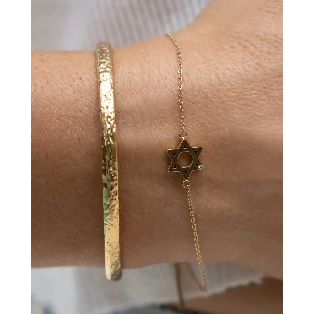 Star Of David Charm Bracelet - Bracelets