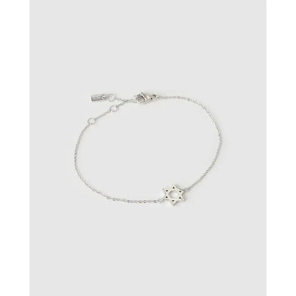Star Of David Charm Bracelet - Silver - Bracelets