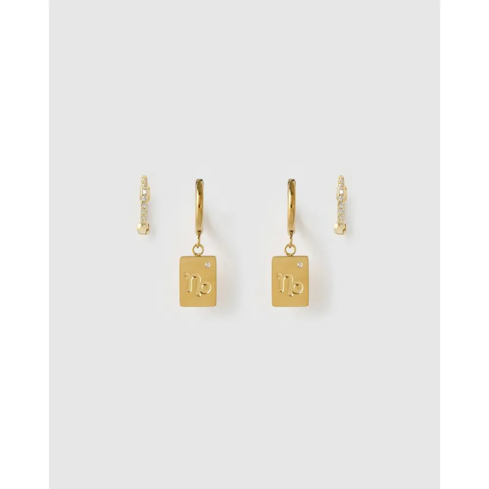 Star Sign Earring Stack - Capricorn - Earrings