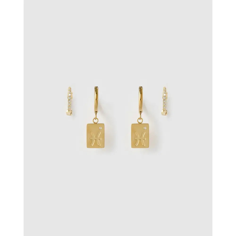 Star Sign Earring Stack - Pisces - Earrings