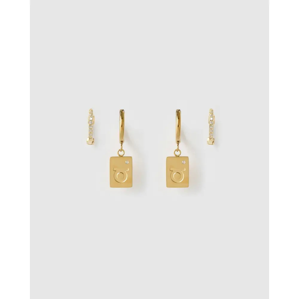 Star Sign Earring Stack - Taurus - Earrings