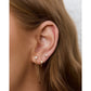 Starla Gold Chain Stud Earrings - Earrings