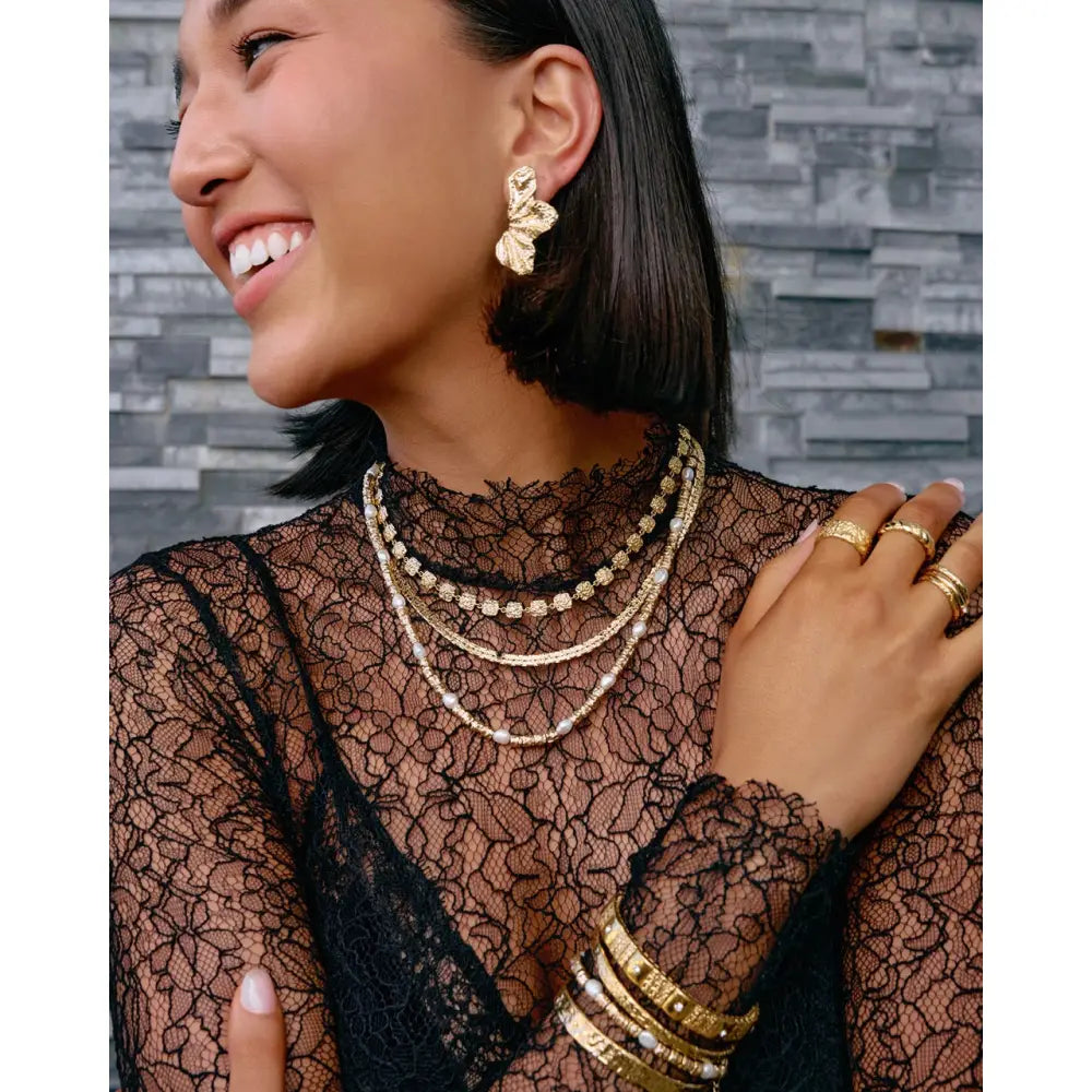 Stassia Gold Earrings - Earrings