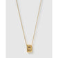 Statement Gold Letter Necklace - Gold / B - Necklaces