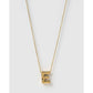 Statement Gold Letter Necklace - Gold / E - Necklaces