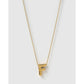 Statement Gold Letter Necklace - Gold / F - Necklaces