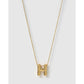 Statement Gold Letter Necklace - Gold / H - Necklaces
