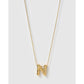 Statement Gold Letter Necklace - Gold / N - Necklaces