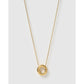 Statement Gold Letter Necklace - Gold / O - Necklaces