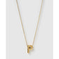 Statement Gold Letter Necklace - Gold / P - Necklaces