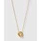 Statement Gold Letter Necklace - Gold / Q - Necklaces