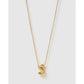 Statement Gold Letter Necklace - Gold / S - Necklaces