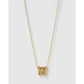 Statement Gold Letter Necklace - Gold / W - Necklaces