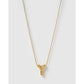 Statement Gold Letter Necklace - Gold / Y - Necklaces