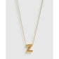 Statement Gold Letter Necklace - Gold / Z - Necklaces