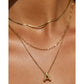 Statement Letter Gold Necklace Stack - Necklaces