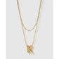 Statement Letter Gold Necklace Stack - Gold / K - Necklaces