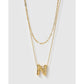 Statement Letter Gold Necklace Stack - Gold / N - Necklaces