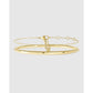 Stone Initial Gold Bracelet Stack - L / S/M - Bracelets