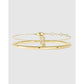 Stone Initial Gold Bracelet Stack - R / S/M - Bracelets