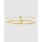 Stone Initial Gold Bracelet Stack - X / S/M - Bracelets